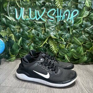 Nike Free RN 2018 Black White Running 942837 001 Womens Size 9